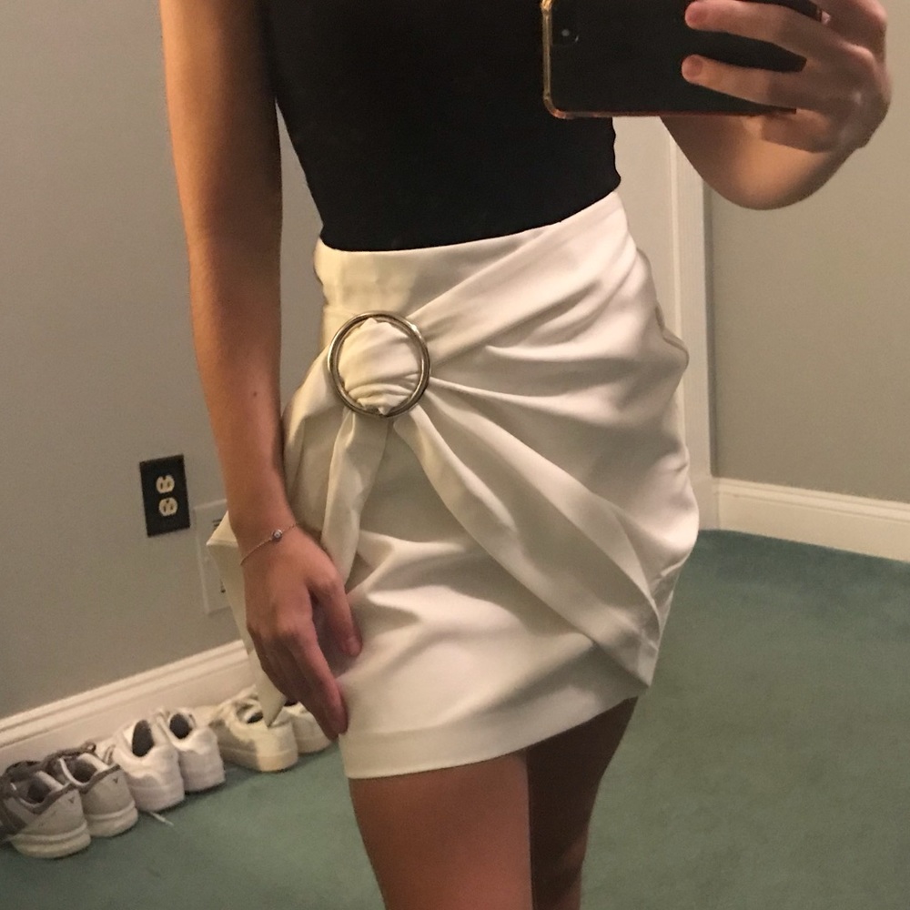 SOLD classy white skirt